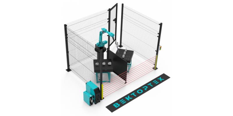 Стандартный кейс роботизированной лазерной сварки с 2-мя рабочими зонами