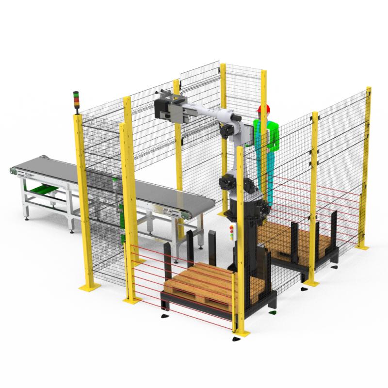 Паллетирование / Депаллетирование стандартная ячейка с буферным конвейером
