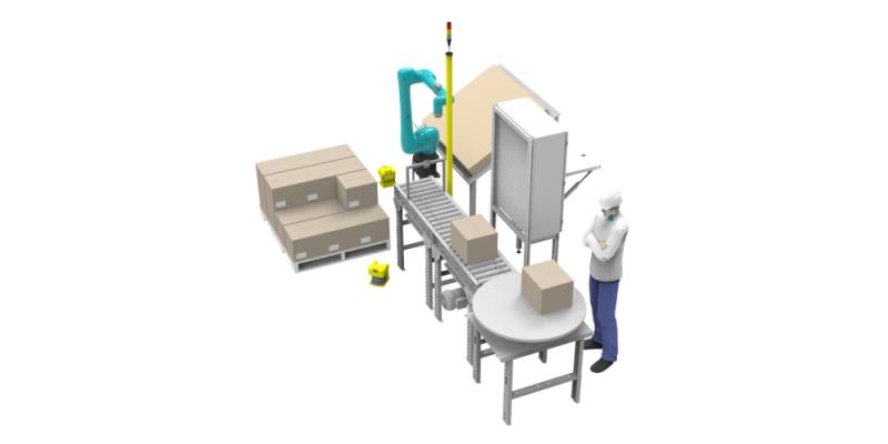 Стандартный кейс паллетирования с применением коллаборативного робота
