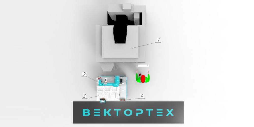 Мобильная платформа с роботом для Загрузки/Выгрузки фрезерных и ЧПУ обрабатывающих центров.jpg